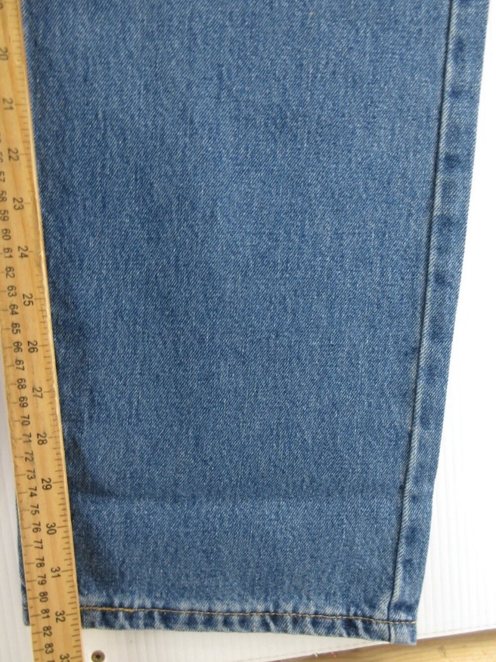 Levis 505 Jeans 44X32 Regular Fit Straight Leg Red Tab Denim Pants NEW - Picture 6 of 15